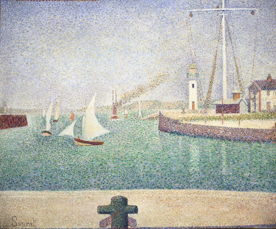 Ingresso del porto di Honfleur - Georges Seurat