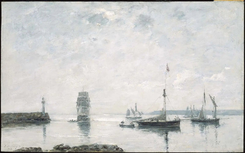 Ingresso del porto - Eugène Boudin