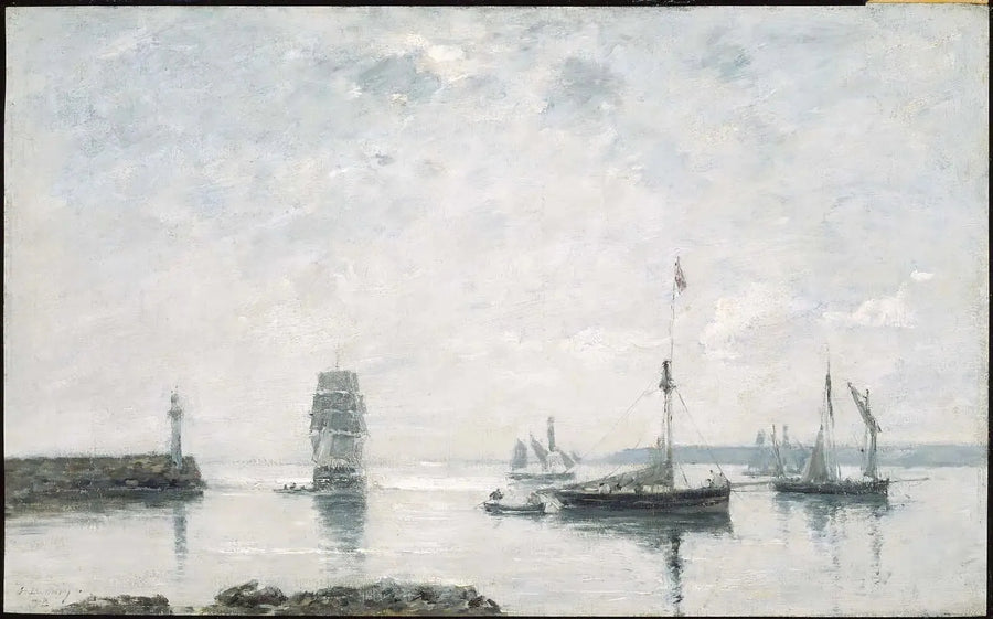 Ingresso del porto - Eugène Boudin