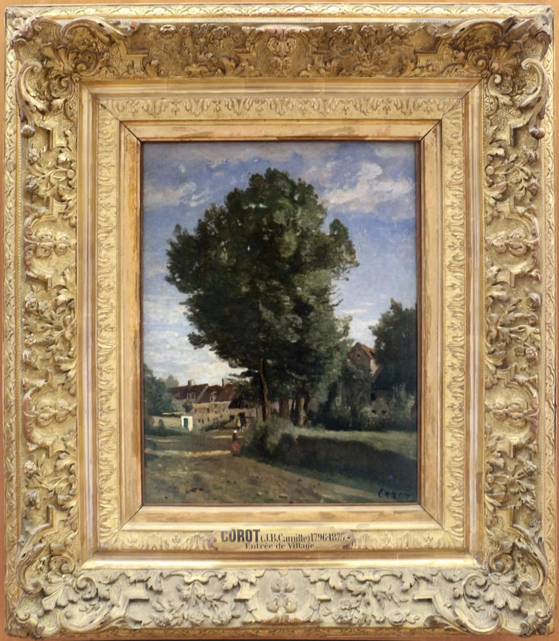 Entrée del villaggio - Jean-Baptiste Camille Corot