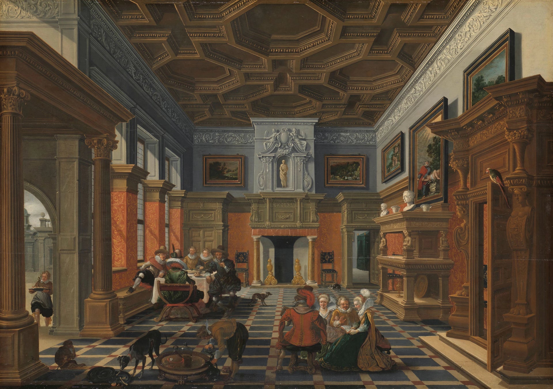 Entreprise dans un intérieur - Bartholomeus van Bassen