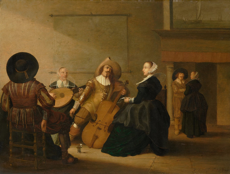 Entreprise faisant de la musique dans un intérieur - Pieter Potter