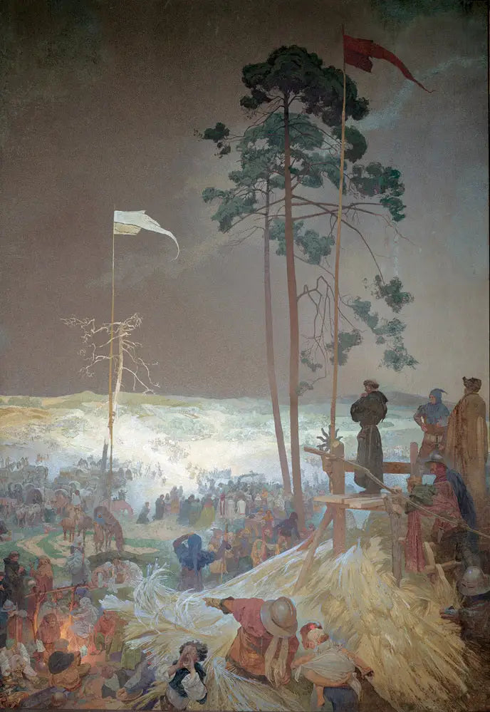 Entretien à Křížky - Alphonse Mucha - Alpha Reproduction