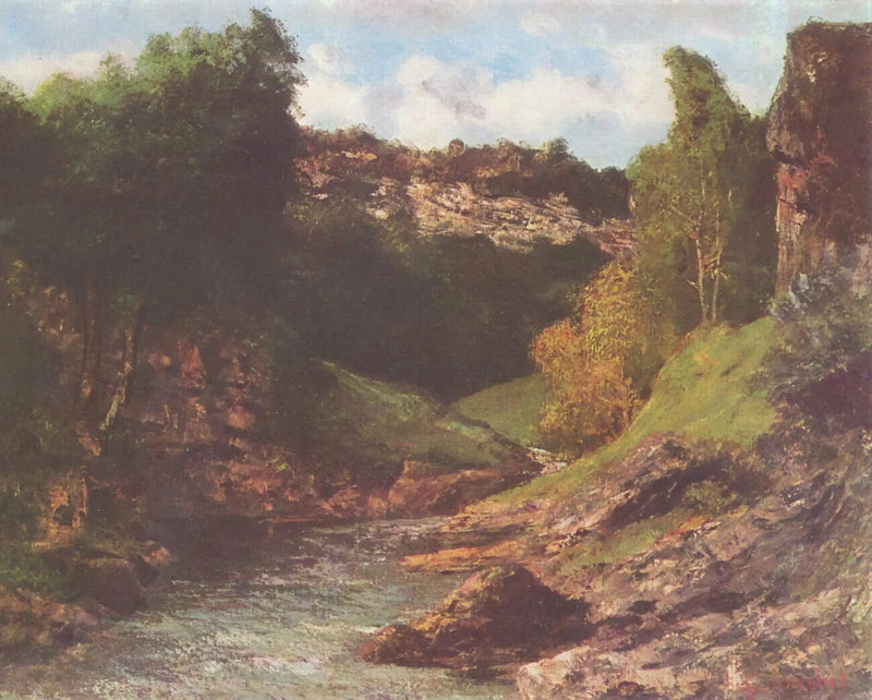 Dintorni di Ornans, paesaggio roccioso - Gustave Courbet