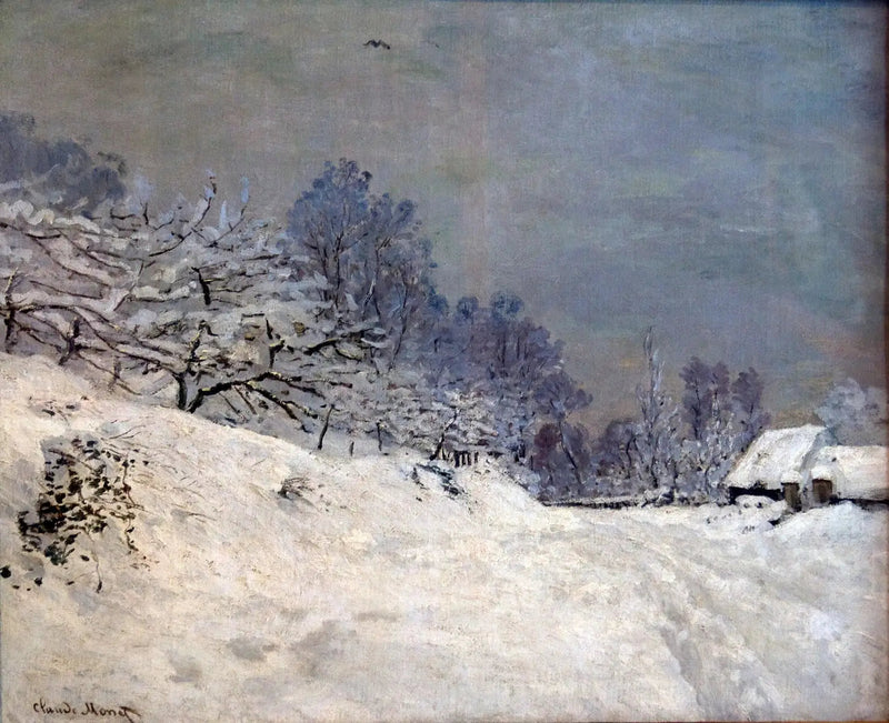 Dintorni di Honfleur, neve - Claude Monet