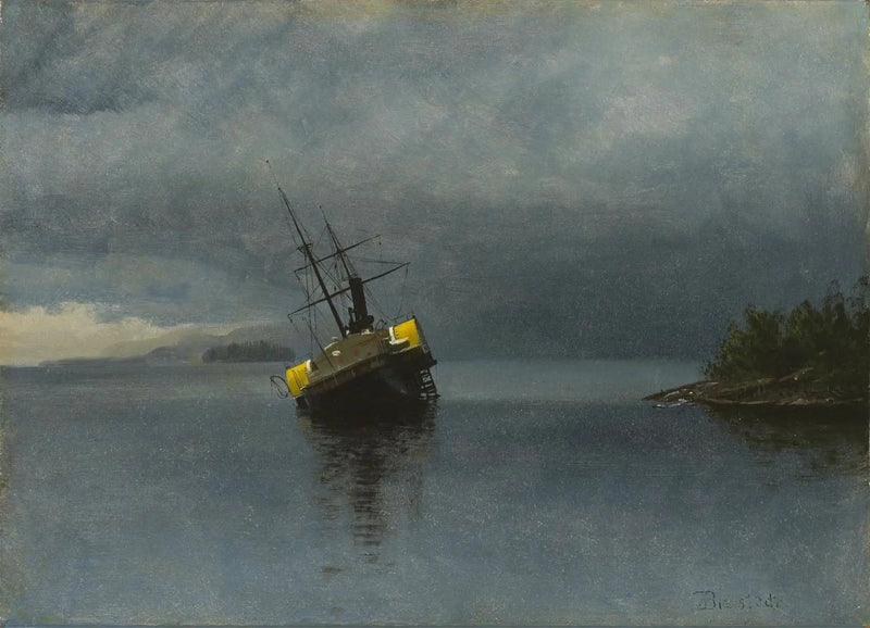 Resti dell'Ancon nella baia di Loring, in Alaska - Albert Bierstadt