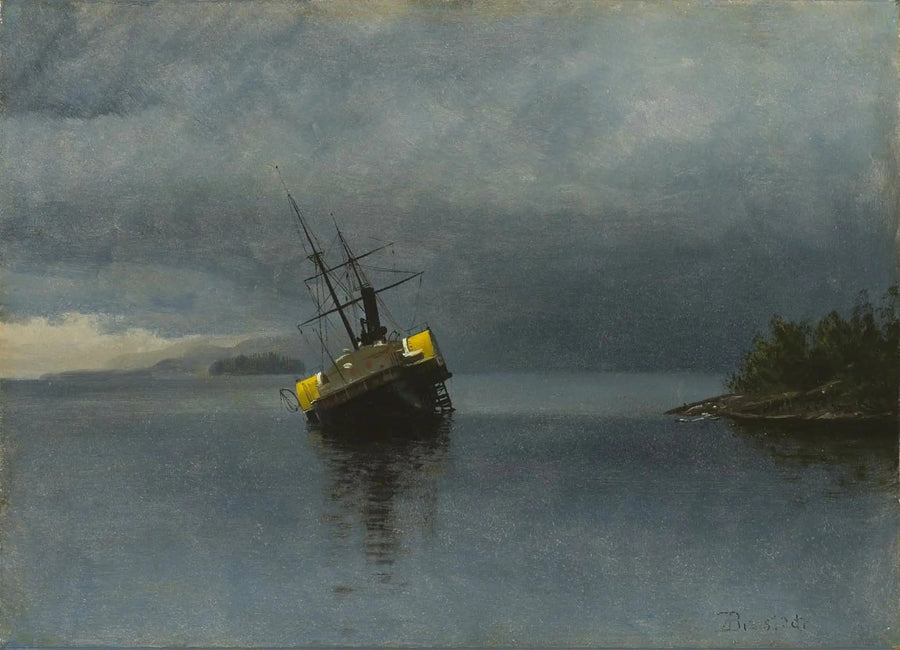Resti dell'Ancon nella baia di Loring, in Alaska - Albert Bierstadt