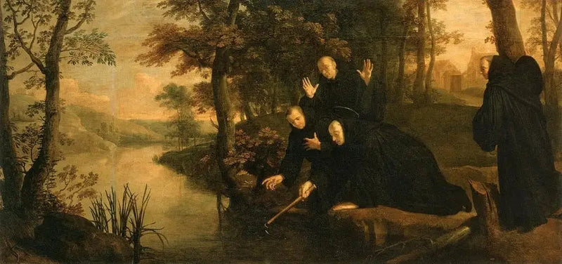 Episodi della vita di san Benedetto: La scure attaccata al suo manico - Philippe de Champaigne