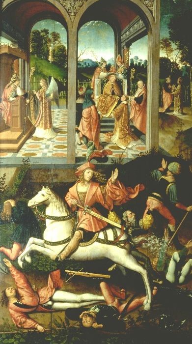 Epoche della vita di san Huberto di Lituania - Jacob Cornelisz van Oostsanen