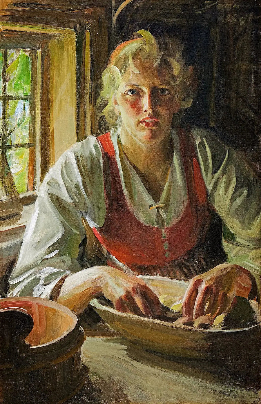 Sbucciare le patate - Anders Zorn