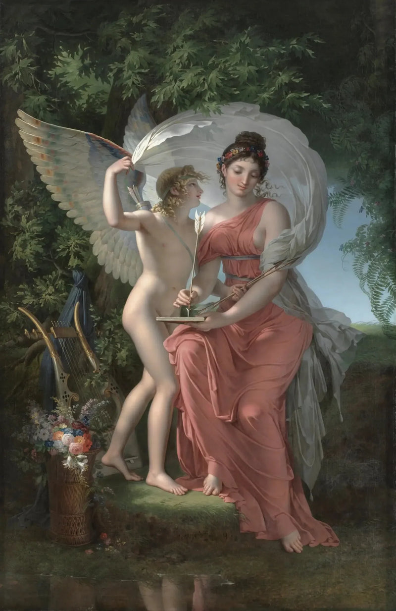 Erato, musa che presiede alla poesia lirica - Charles Meynier