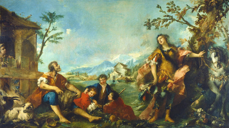 Erminia e i pastori - Francesco Guardi