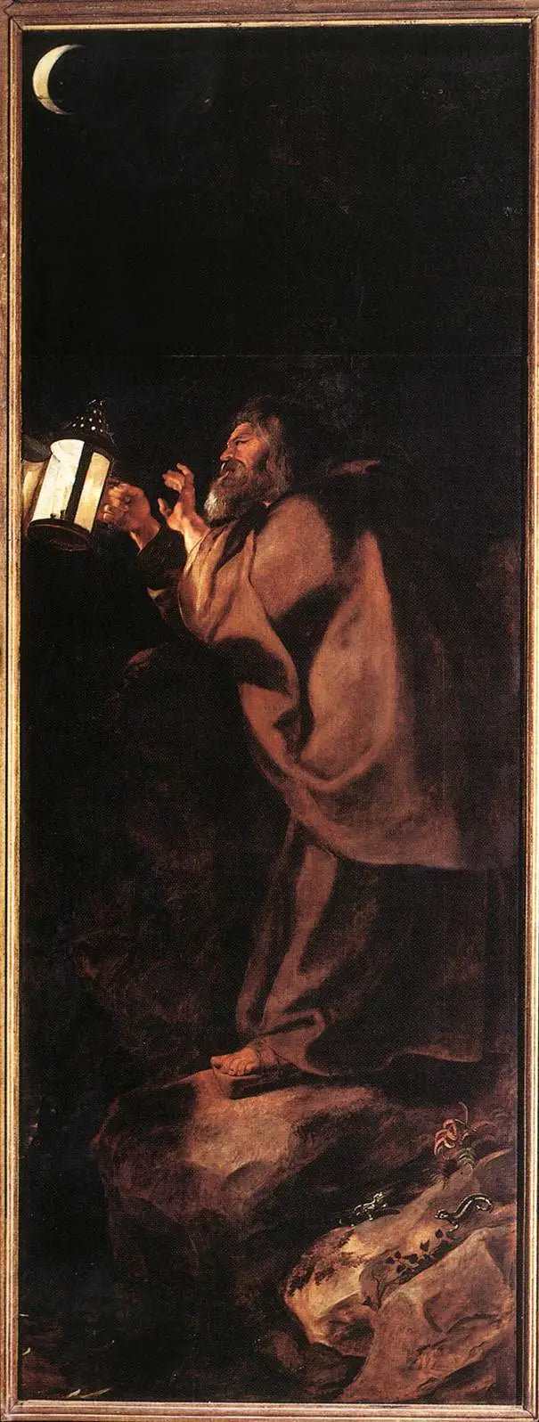 Ermite con una lampada - Peter Paul Rubens