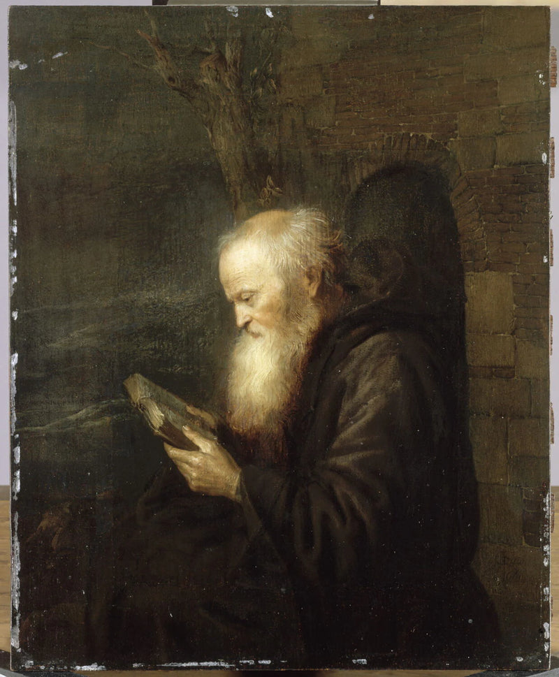 Ermite lisant - Gerard Dou