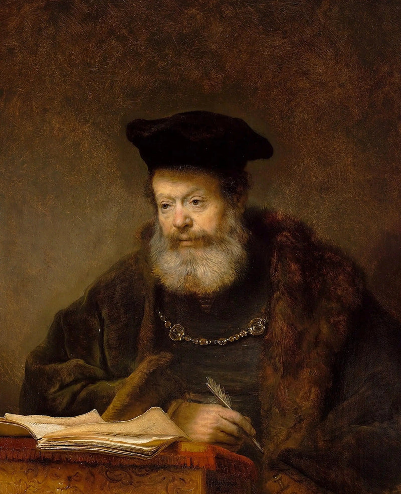 Erudito al suo tavolo da lavoro - Rembrandt