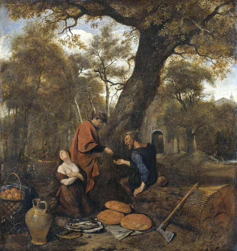 Erysichthon vend sa fille Mestra - Jan Steen