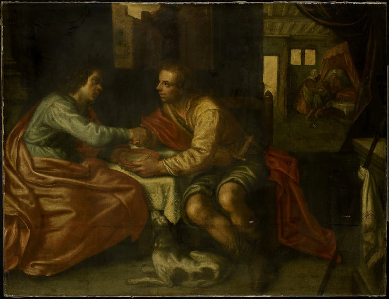 Ésaü vend son droit d'aînesse - Artiste inconnu du Rijksmuseum