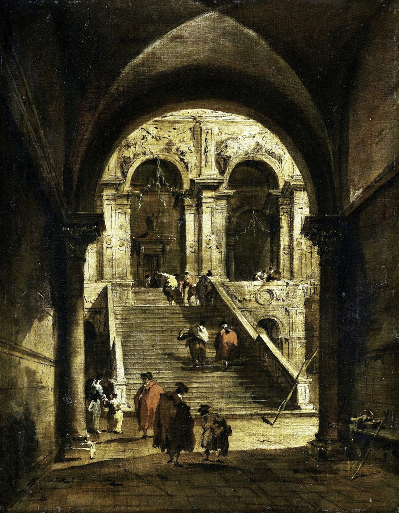 Scala del palazzo - Francesco Guardi