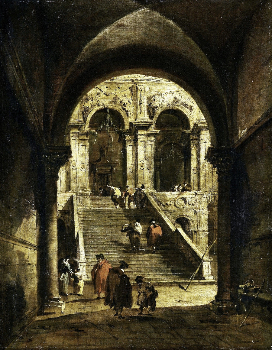 Scala del palazzo - Francesco Guardi