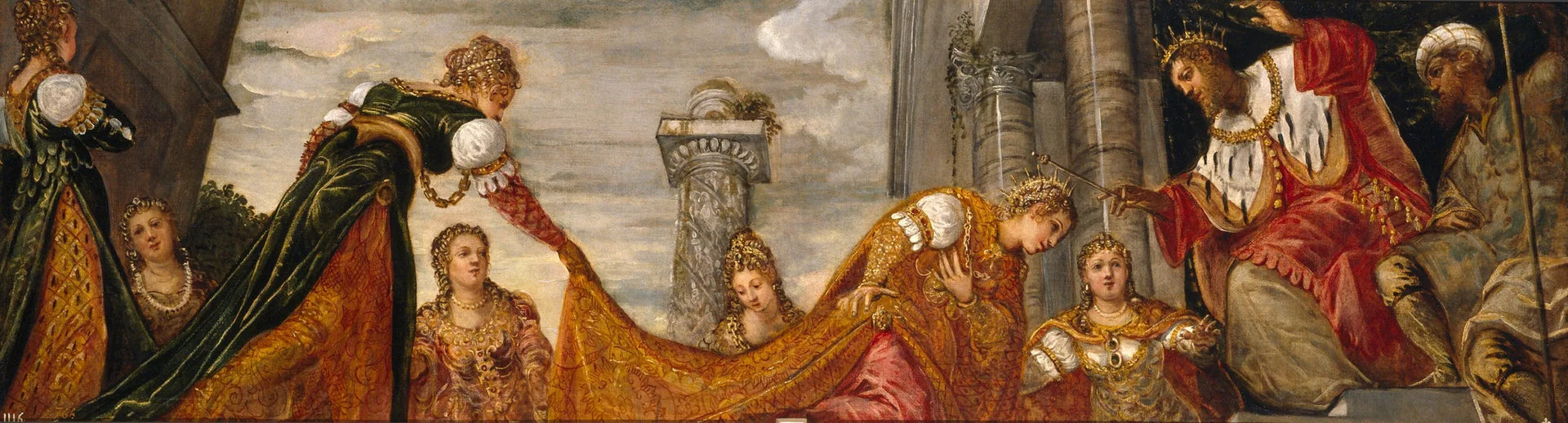 Esther et Assuérus - Jacopo Tintoretto image 1 reproduction de peinture à l’huile