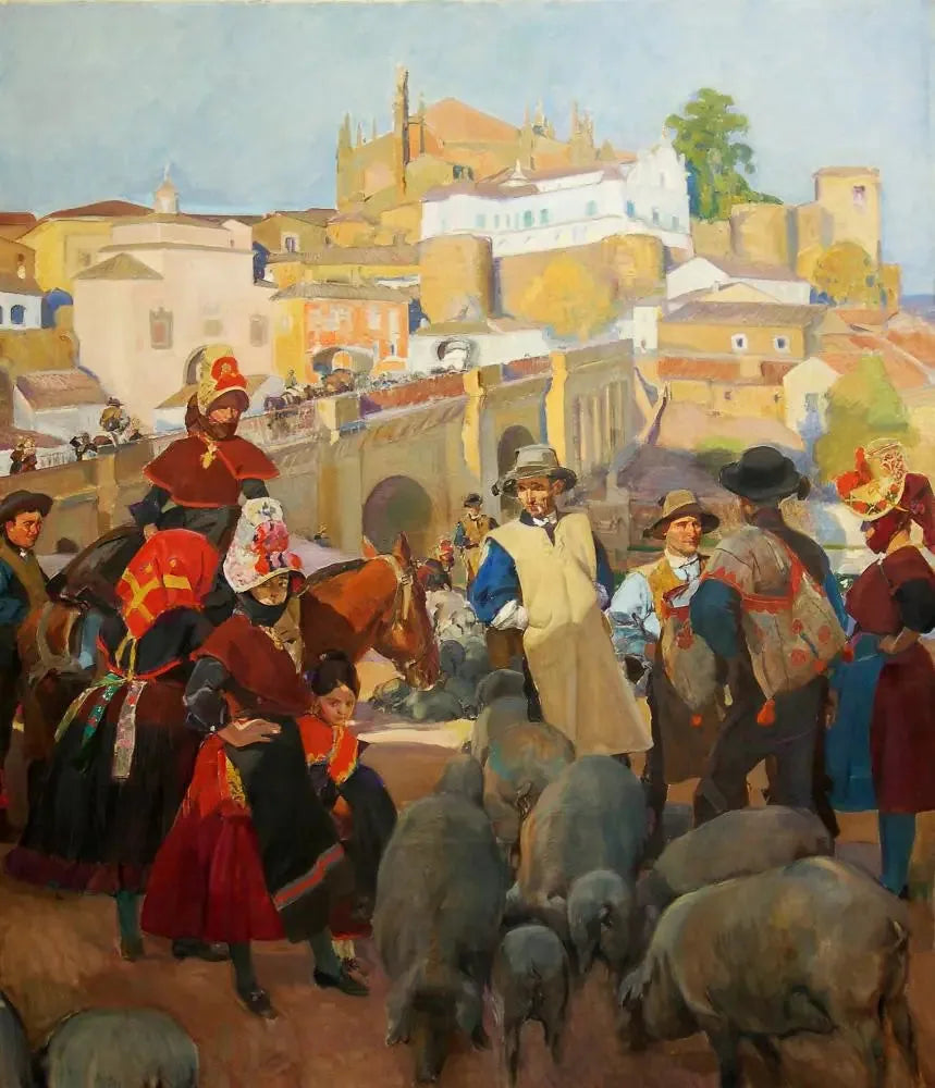Estremadura, il Mercato - Joaquín Sorolla