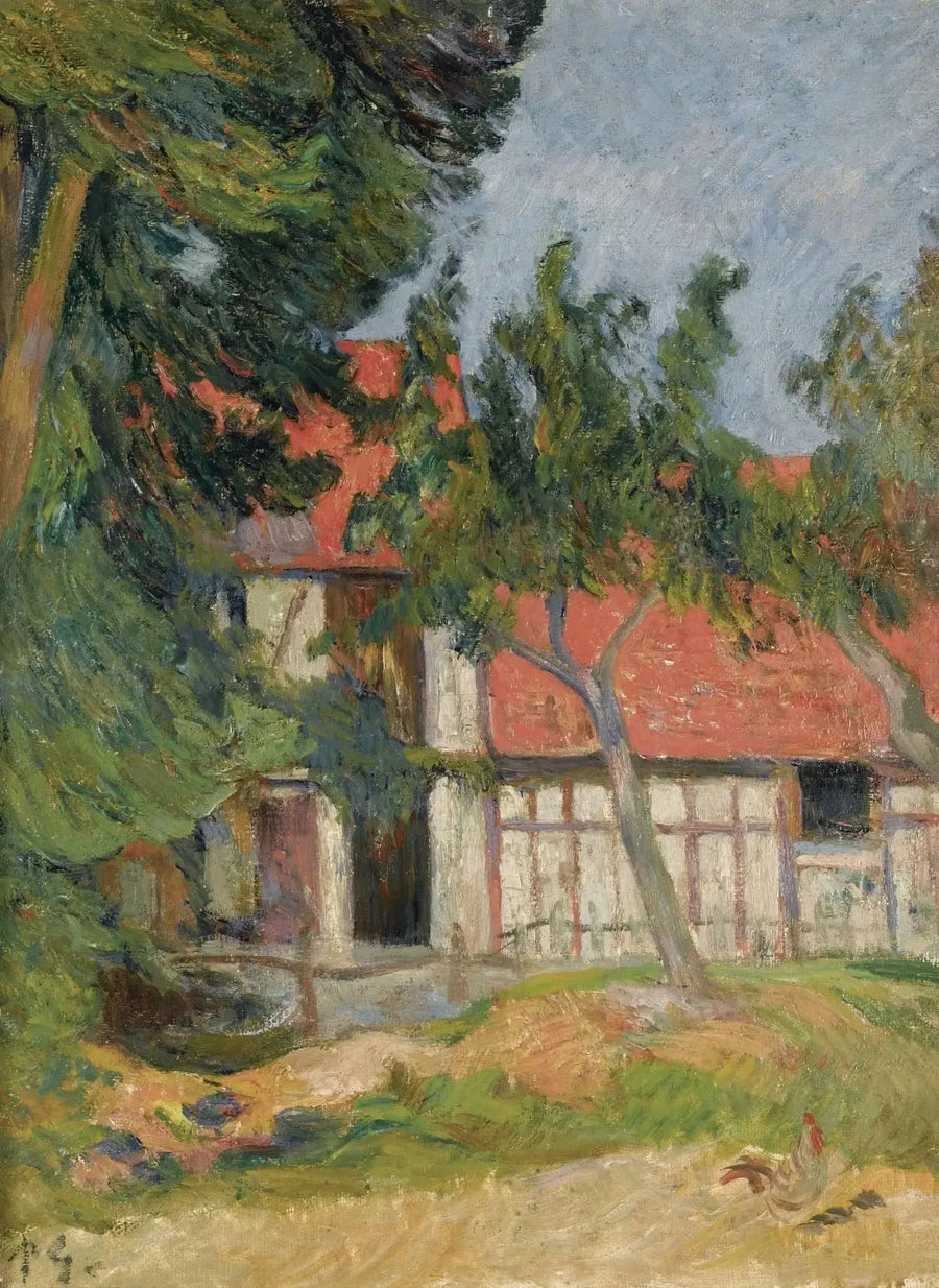 Stalla vicino a Dieppe I, o Capanna in Normandia II - Paul Gauguin