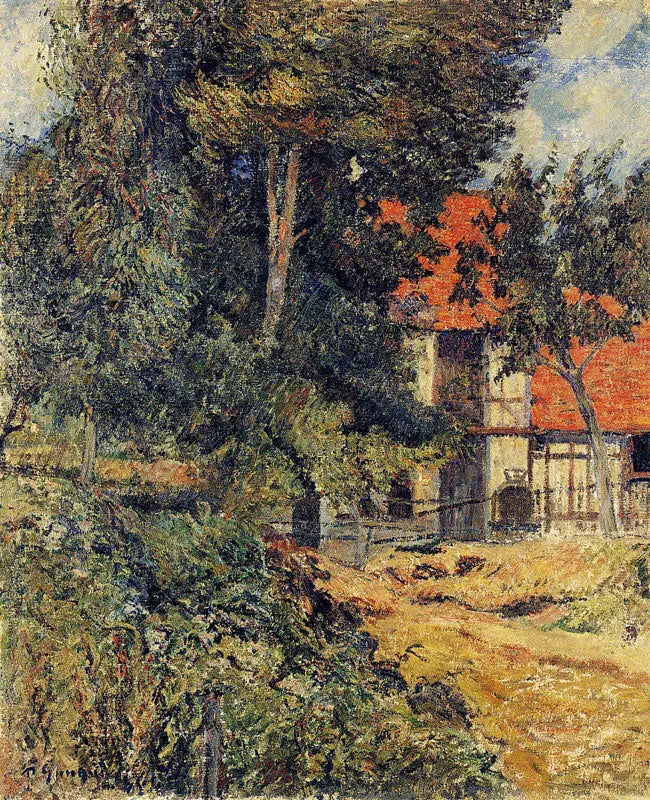 Stalla vicino a Dieppe II, o Capanna in Normandia I - Paul Gauguin