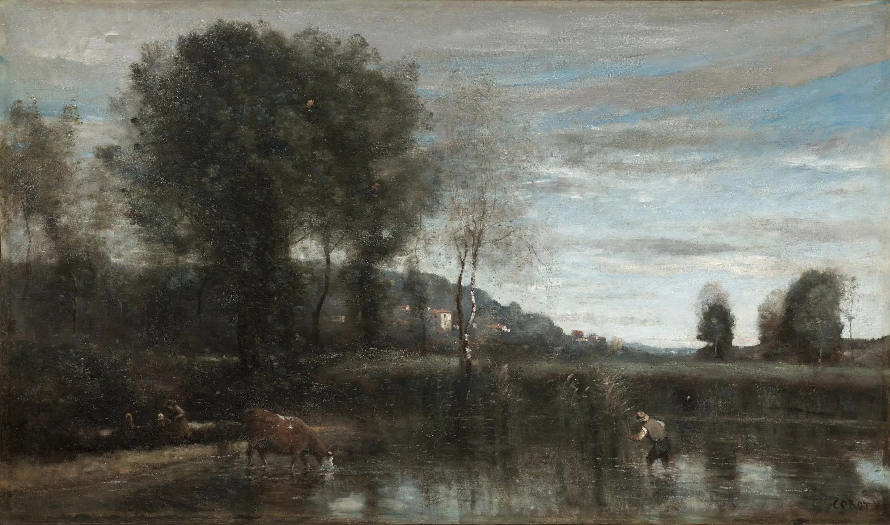 Étang à Ville-d’Avray - Jean-Baptiste Camille Corot - Alpha Reproduction