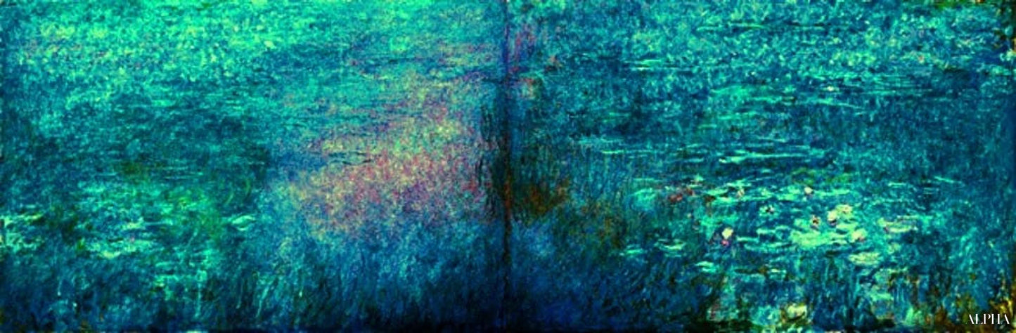 Étang de nénuphars,1915 - Claude Monet - Reproductions de tableaux et peintures haut de gamme