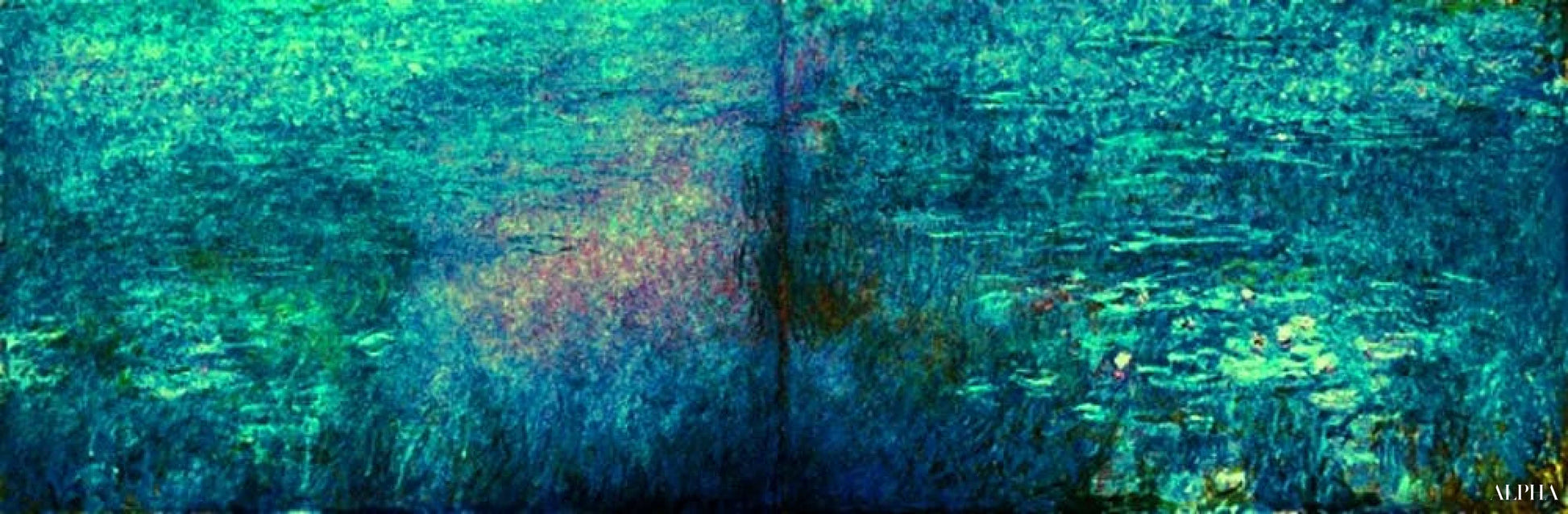 Étang de nénuphars,1915 - Claude Monet - Reproductions de tableaux et peintures haut de gamme