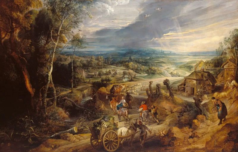 Estate : i contadini vanno al mercato - Peter Paul Rubens