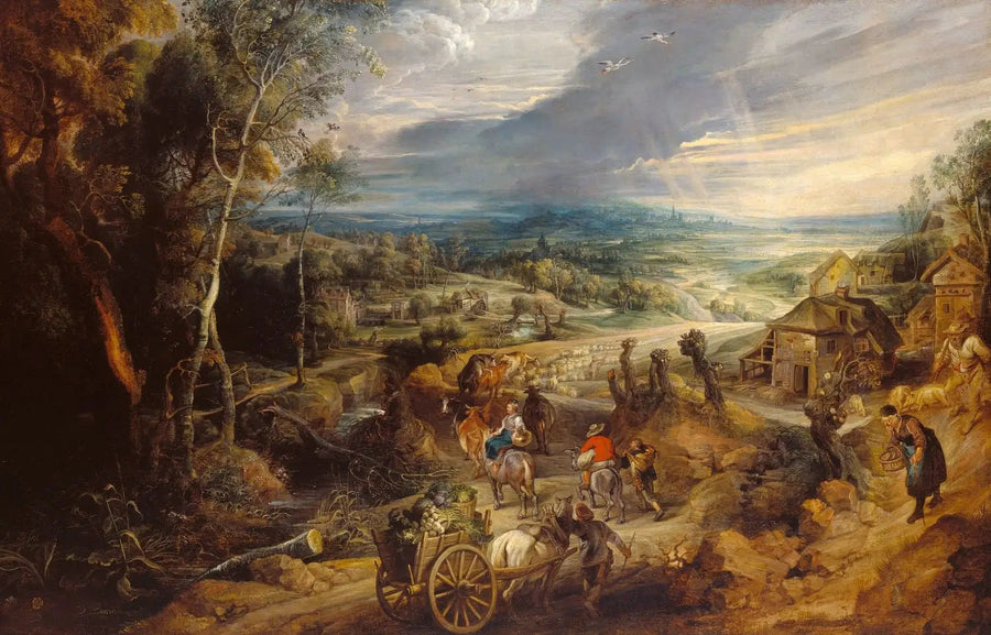Estate : i contadini vanno al mercato - Peter Paul Rubens