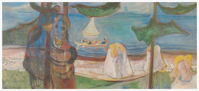 Abbraccio sulla spiaggia (Frise Linde) - Edvard Munch