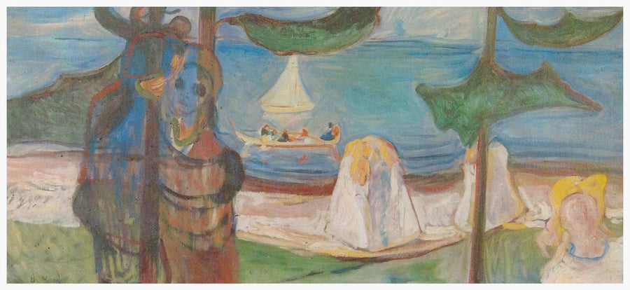 Abbraccio sulla spiaggia (Frise Linde) - Edvard Munch
