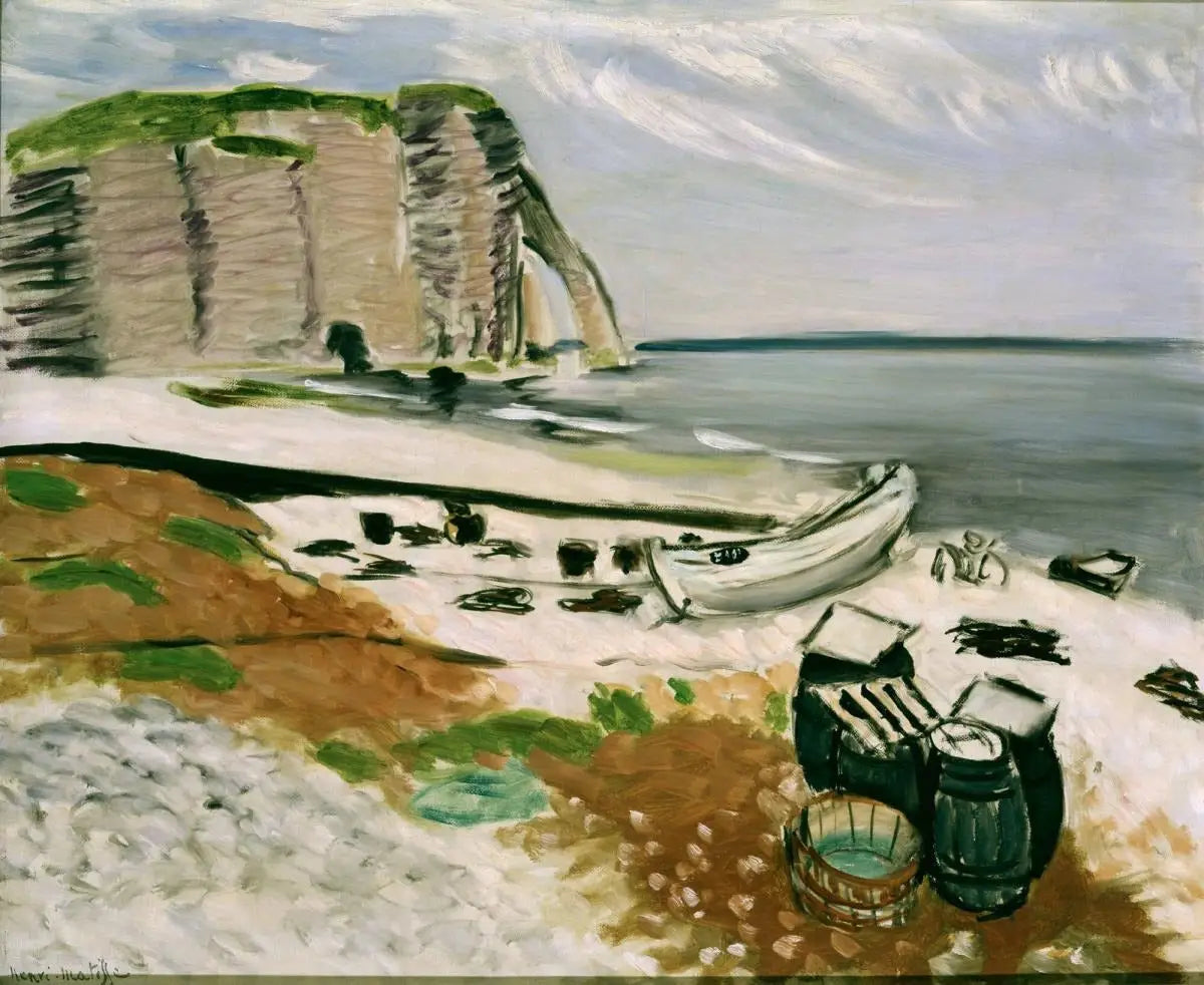 Reproduction du tableau « Étretat - Henri Matisse » par Alpha Reproduction en peinture à l’huile