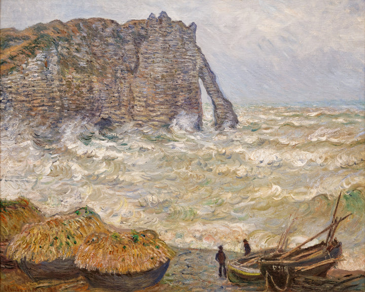 Mare agitato a Étretat - Claude Monet