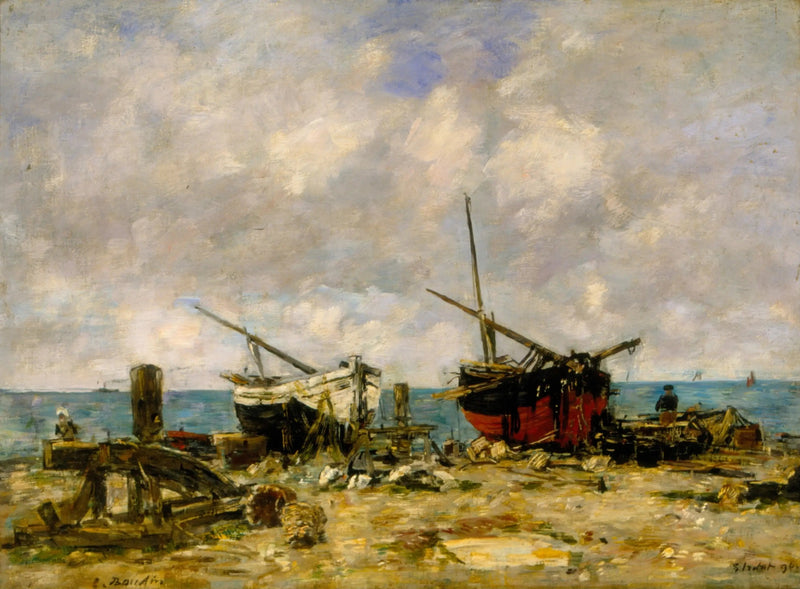 Étretat - Navi arenate - Eugène Boudin