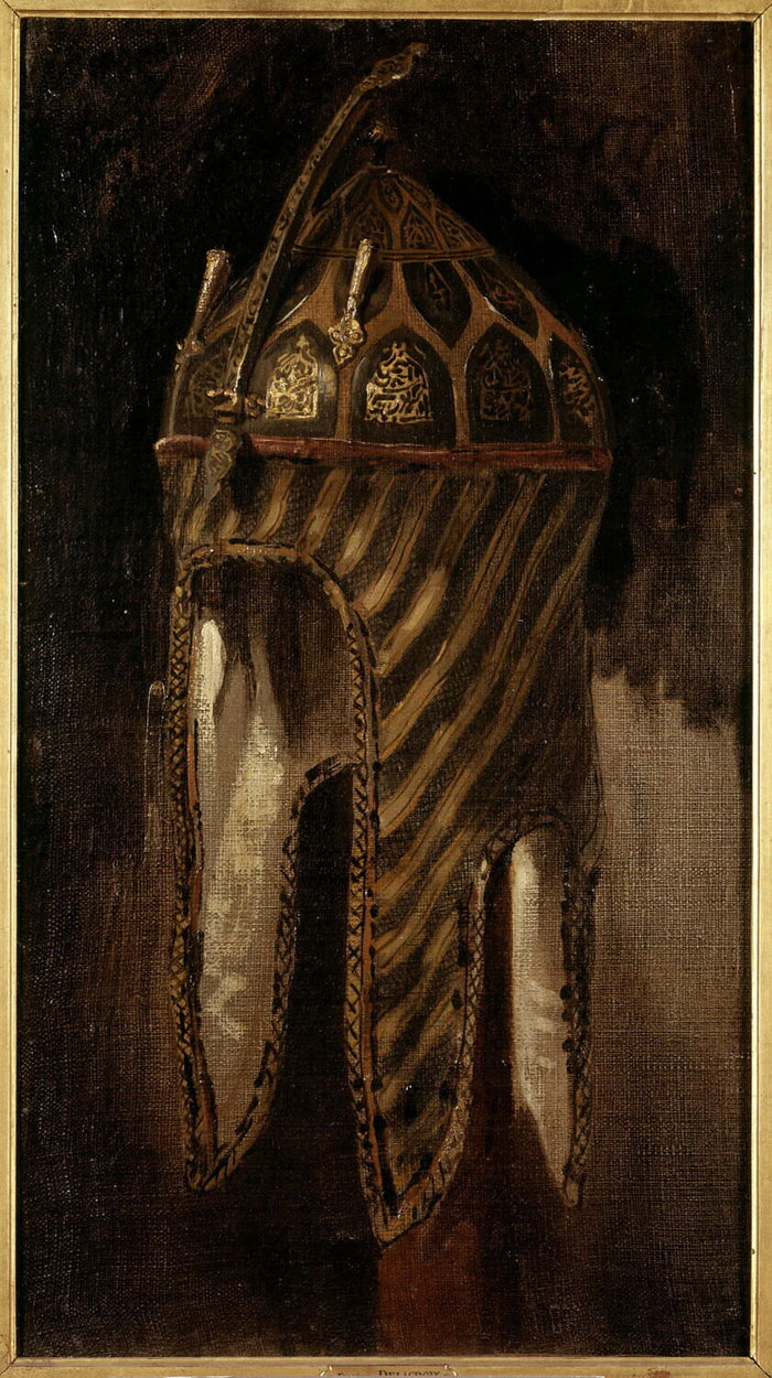 Studio sull'elmo circasso - Eugène Delacroix