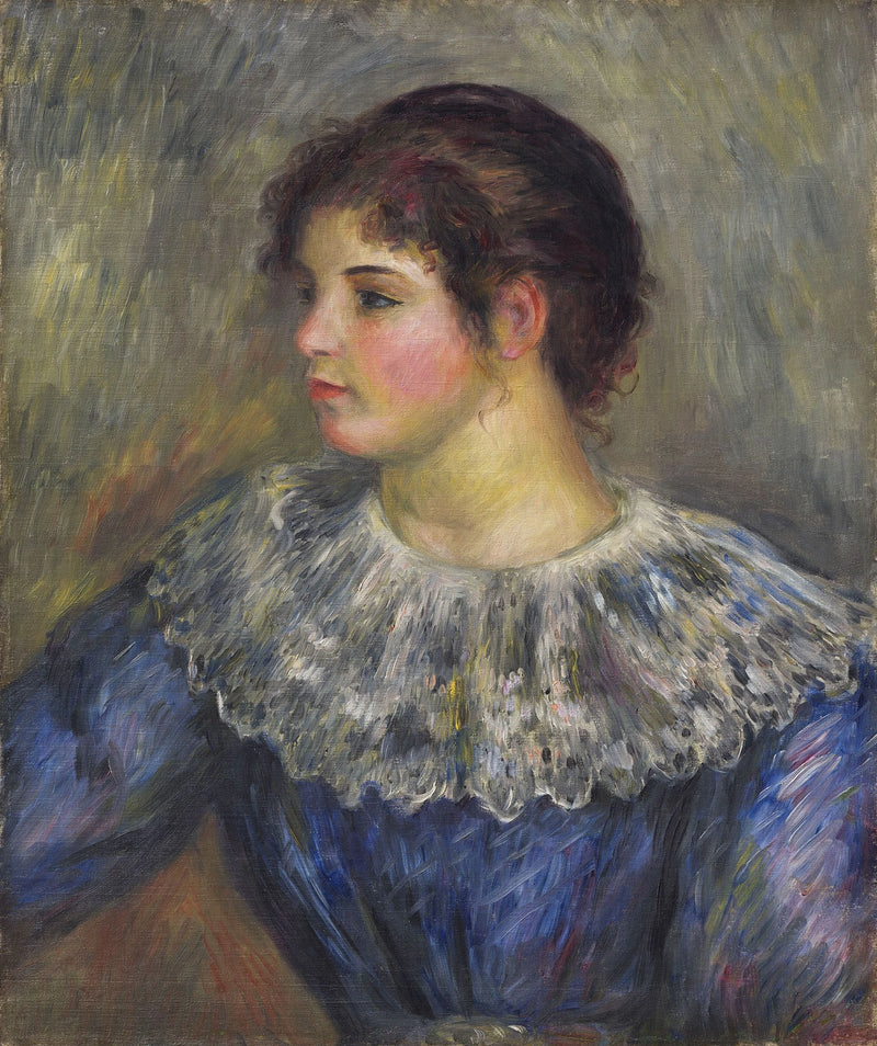 Ritratto a mezzo busto di giovane ragazza - Pierre-Auguste Renoir
