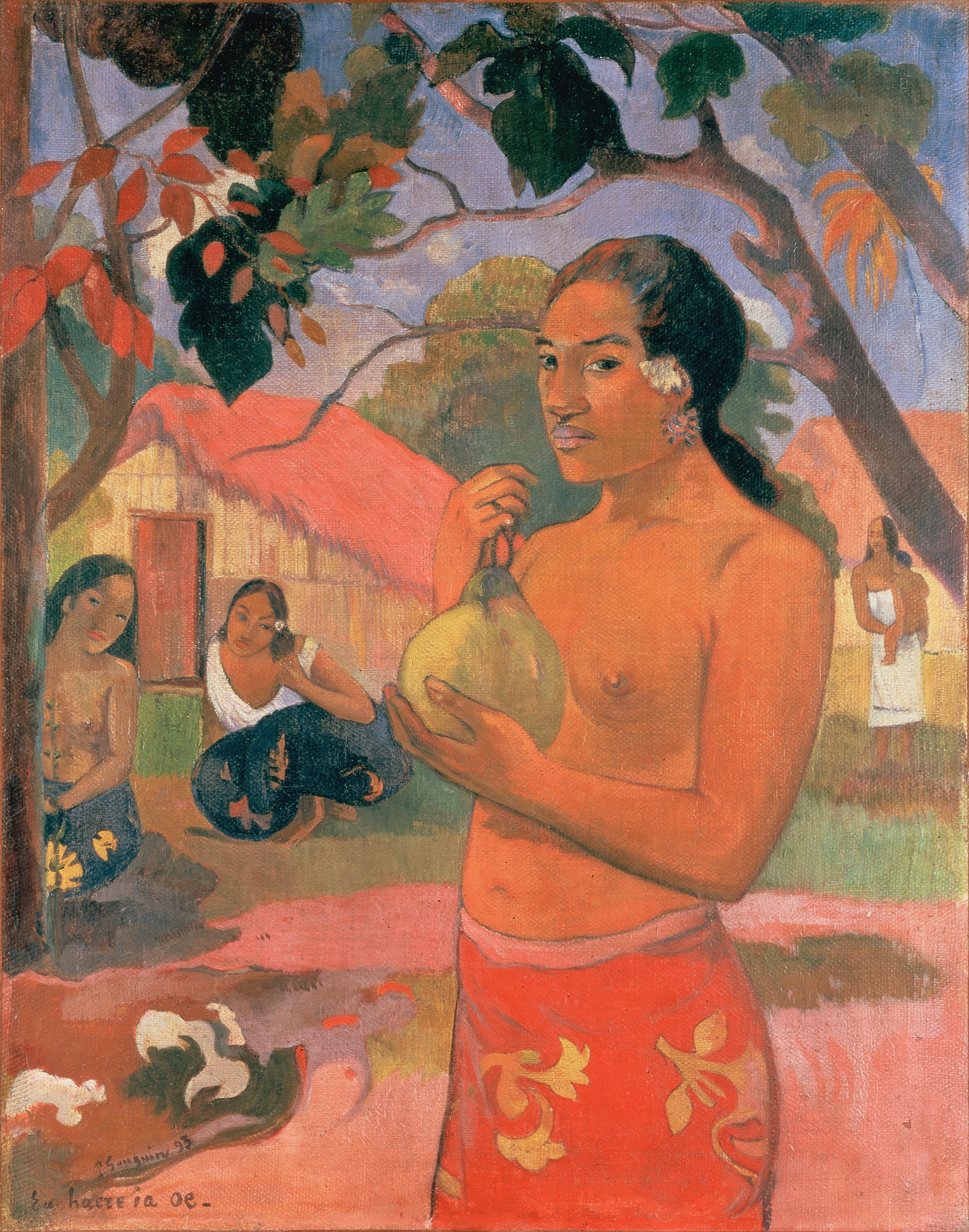 Reproduction du tableau « Eu haere ia oe - Paul Gauguin » par Alpha Reproduction en peinture à l’huile