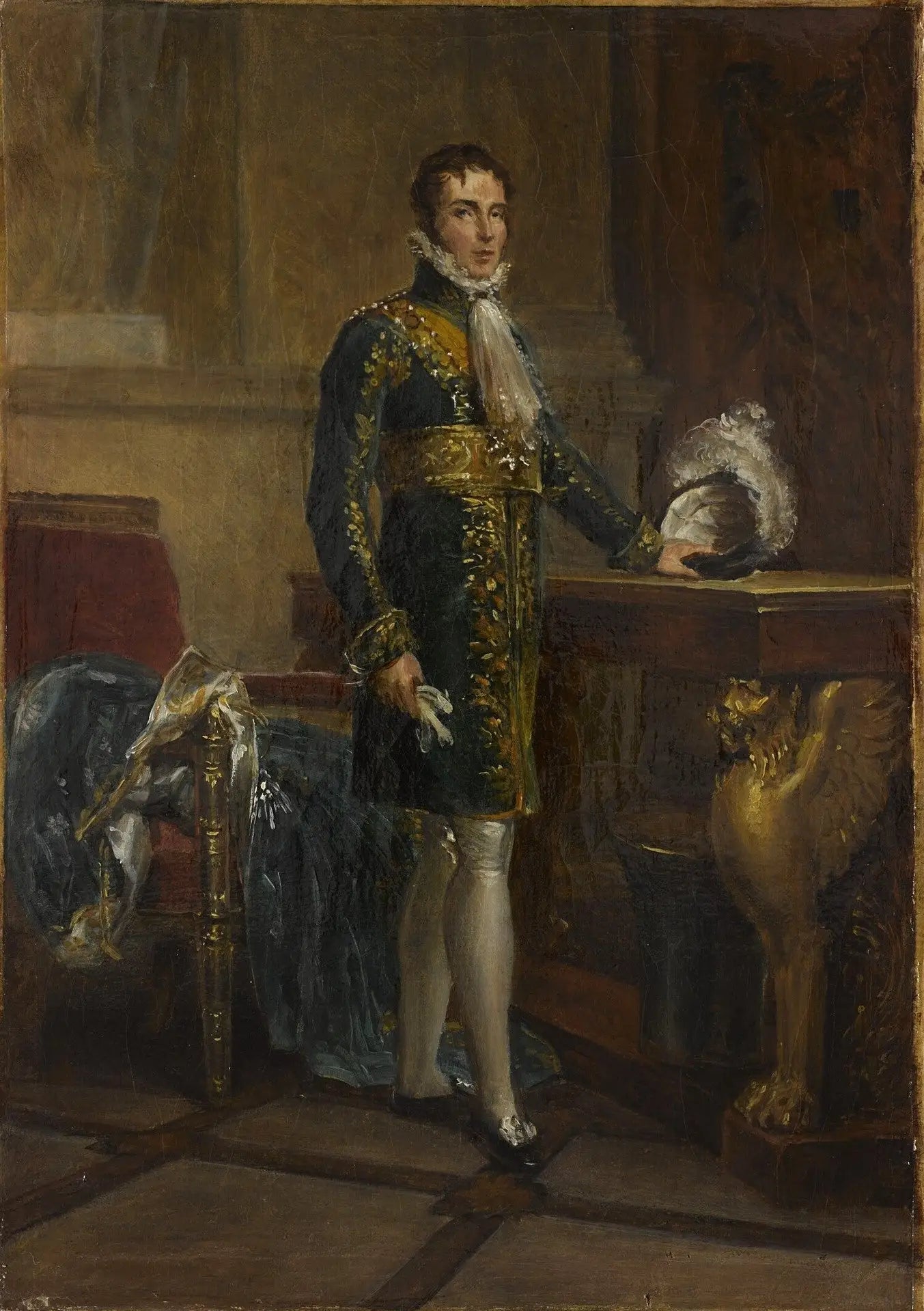 Eugène de Beauharnais (1781-1824), duc de Leuchtenberg, dit le prince Eugène, vice-roi d'Italie - François Gérard image 1 copie de tableau peinte à la main