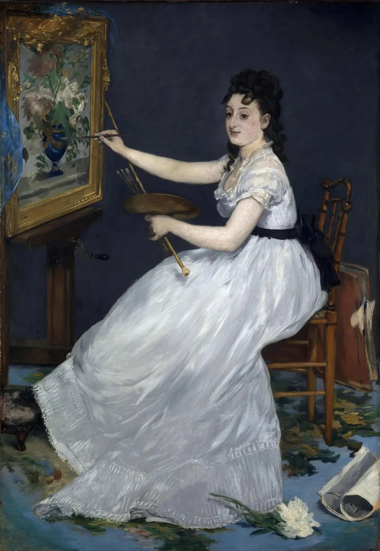 Eva Gonzalès - Édouard Manet image 1 tableau peint à l’huile sur toile