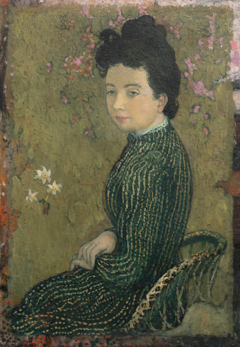 Eva Meurier in abito verde - Maurice Denis
