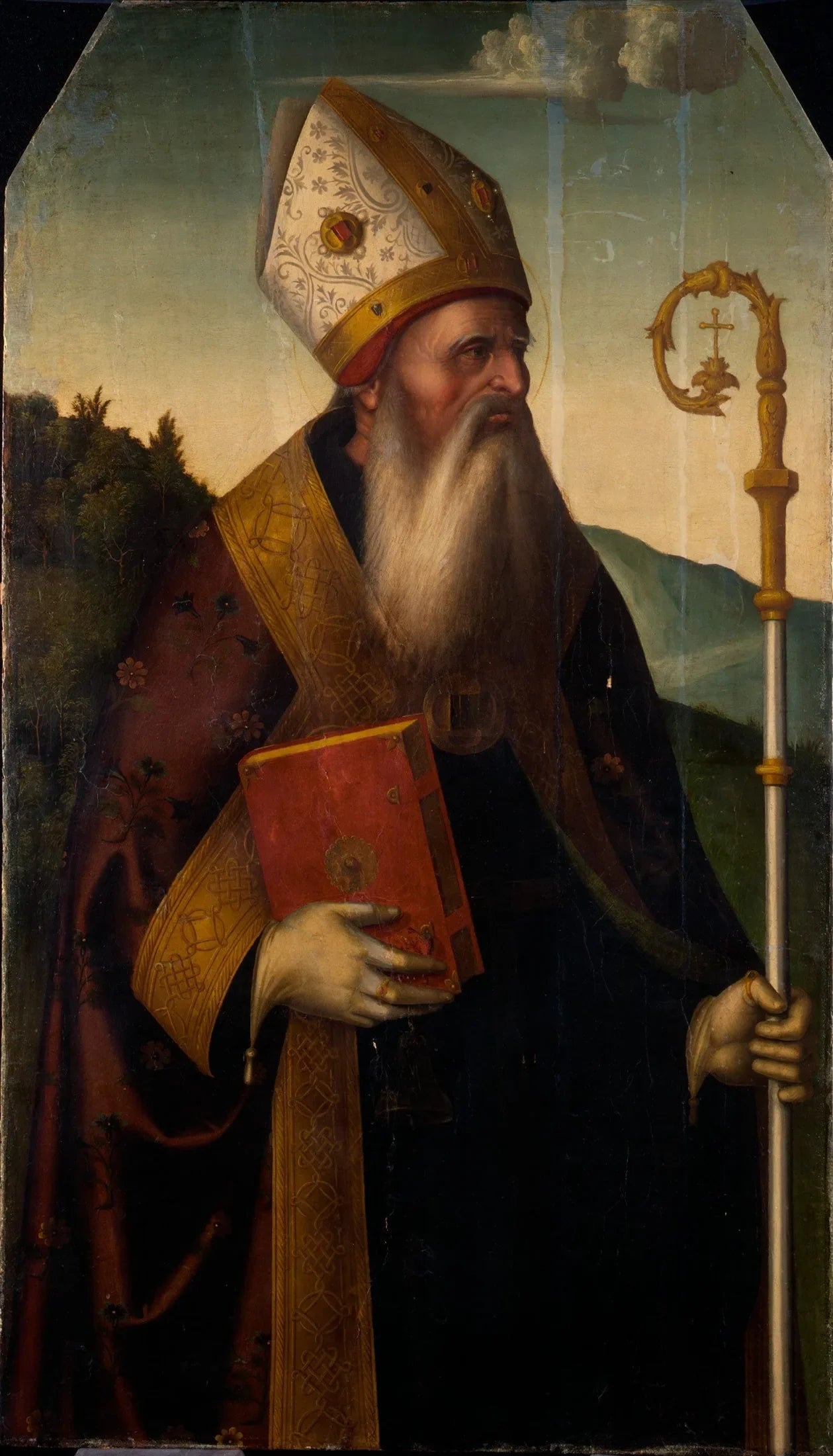 Évêque Saint - Marco Palmezzano image 1 reproduction de peinture à l’huile