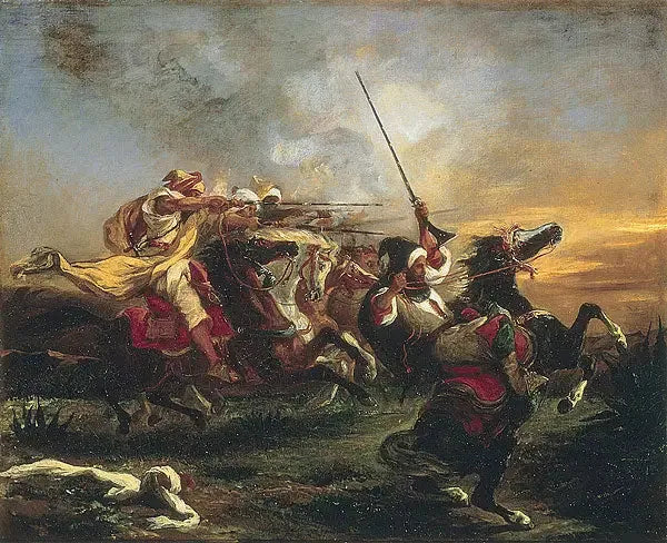 Esercizi militari dei marocchini - Eugène Delacroix