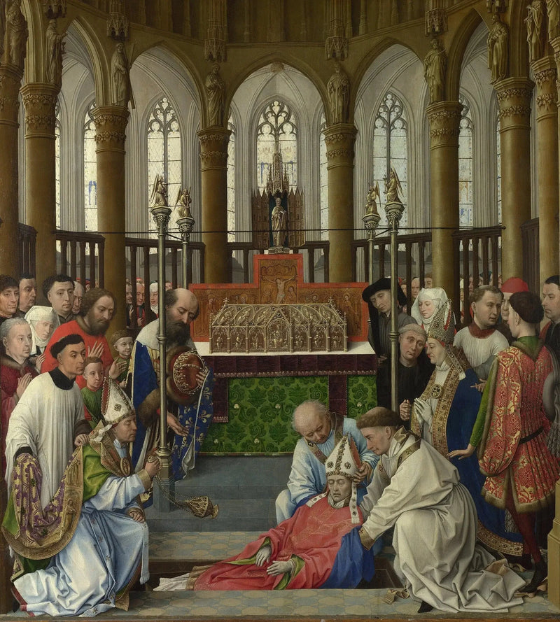 Esumazione di san Huberto - Rogier van der Weyden