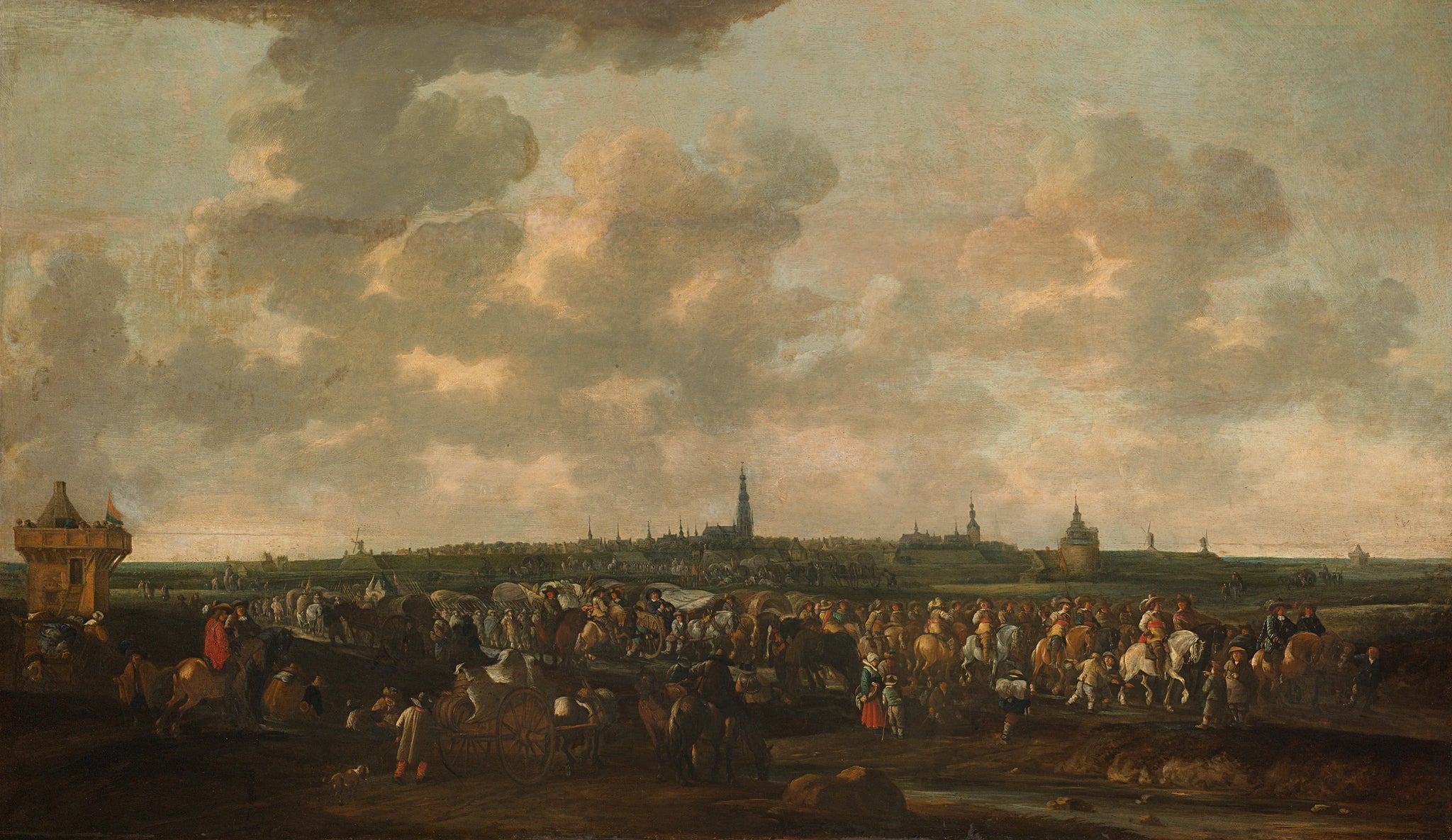 L'exode de l'occupation espagnole de Breda, 10 octobre 1637 - Hendrick de Meijer