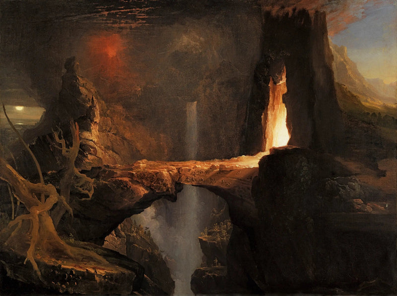 Espulsione : Luna e Luce del Fuoco - Thomas Cole