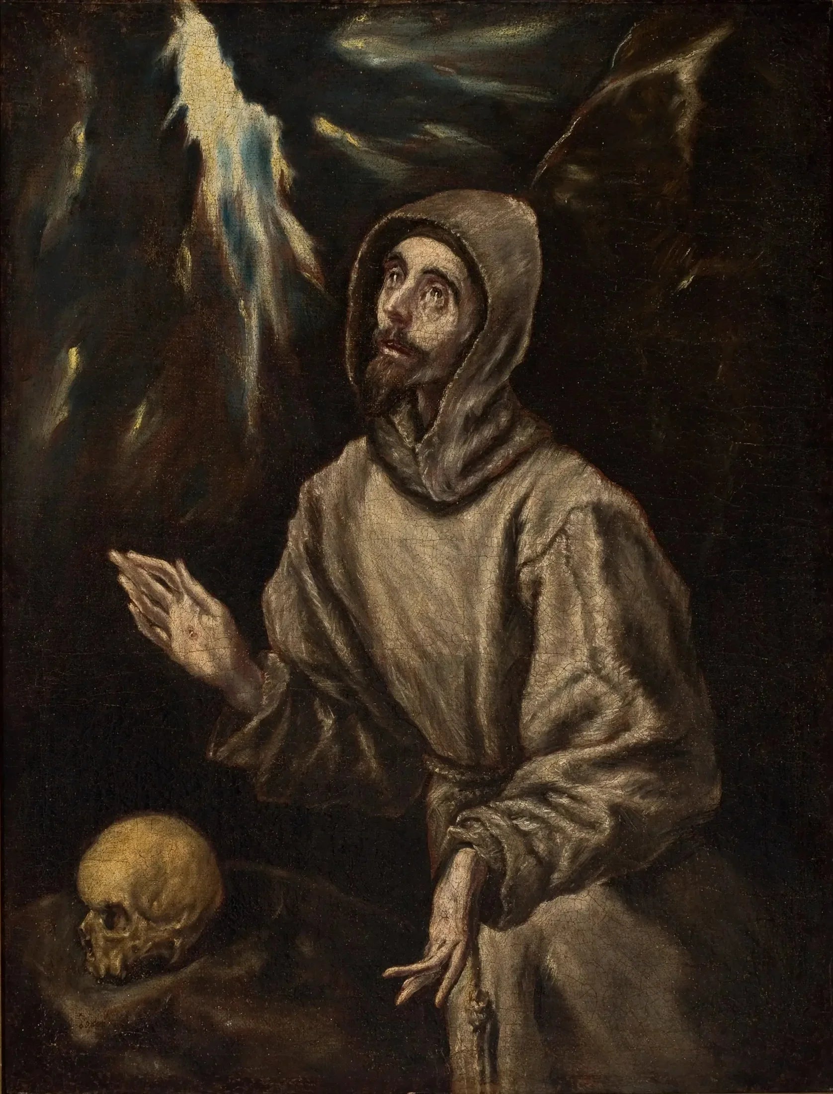 Extase de saint François recevant les stigmates - El Greco image 1 copie de tableau peinte à la main