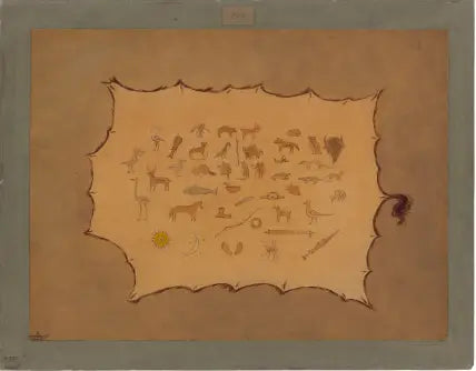 Fac-similé d’une robe ojibbeway - George Catlin - Alpha Reproduction